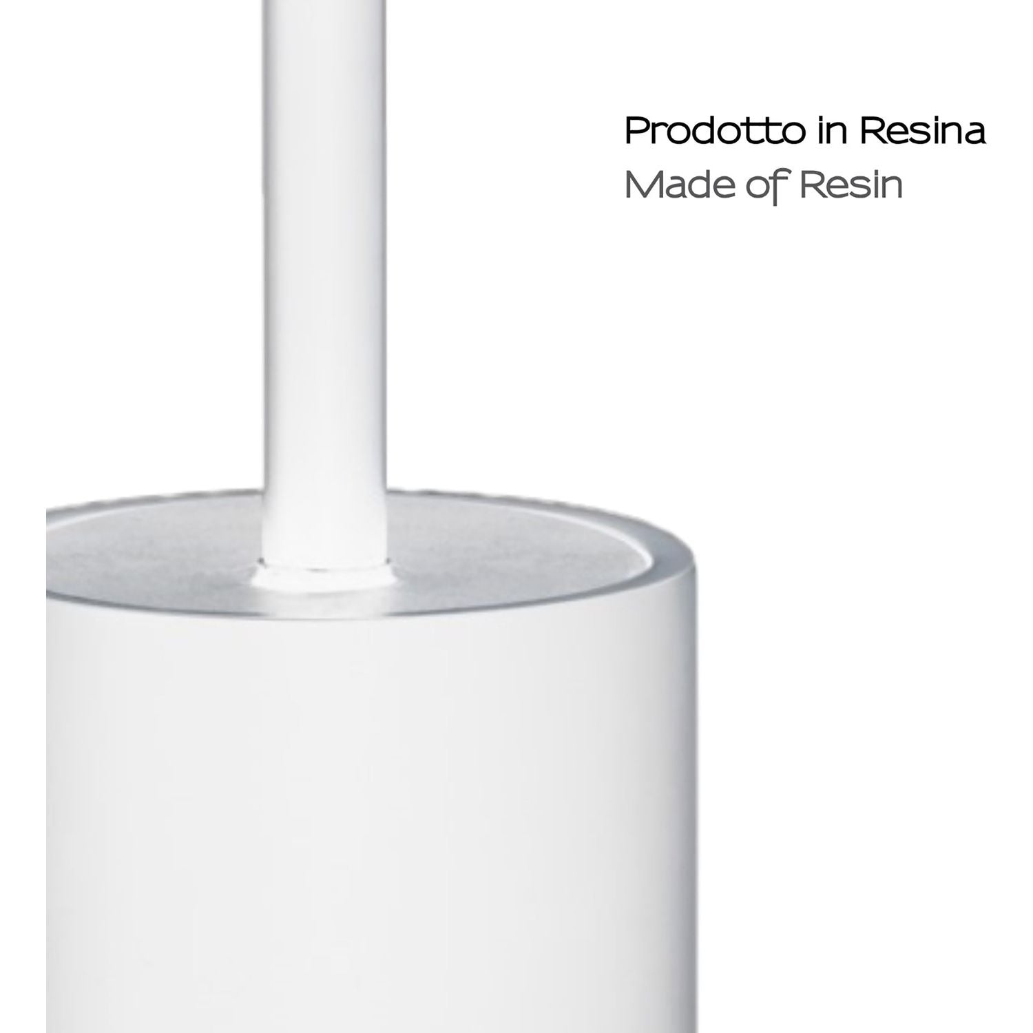GEDY - Portascopino bagno Brenda Bianco matt - h36,2 x diametro 9,5 cm